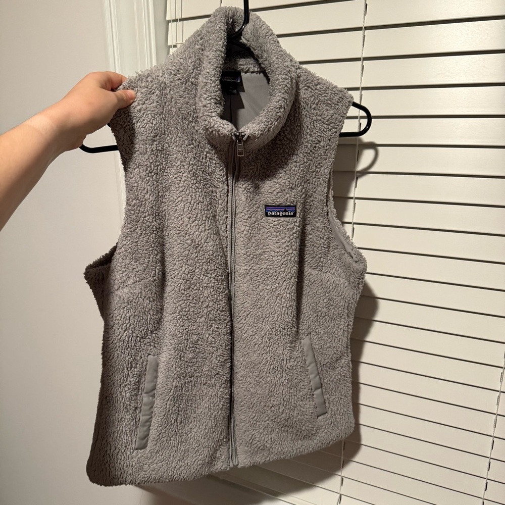 Patagonia Gray Sherpa Fleece Vest